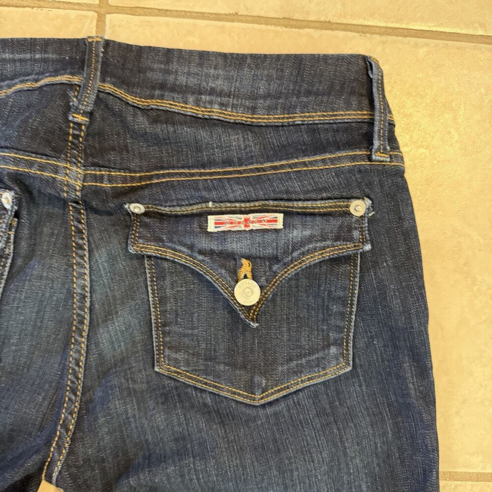 Hudson Beth Baby Boot Jeans Women’s 28 Dark Double Button Flap Pocket NW176DIF - Picture 6 of 10